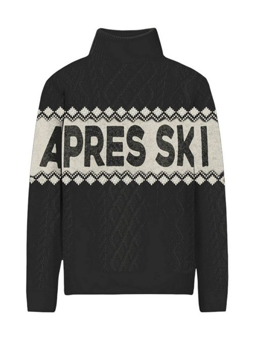 maglia donna anton apres ski nero MC2 Saint Barth | ANTON WAPRES STRIPES 00